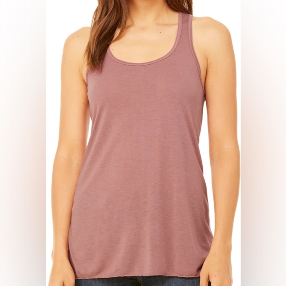 *free w purchase* Bella + Canvas Flowy Tank - Racerback - Mauve